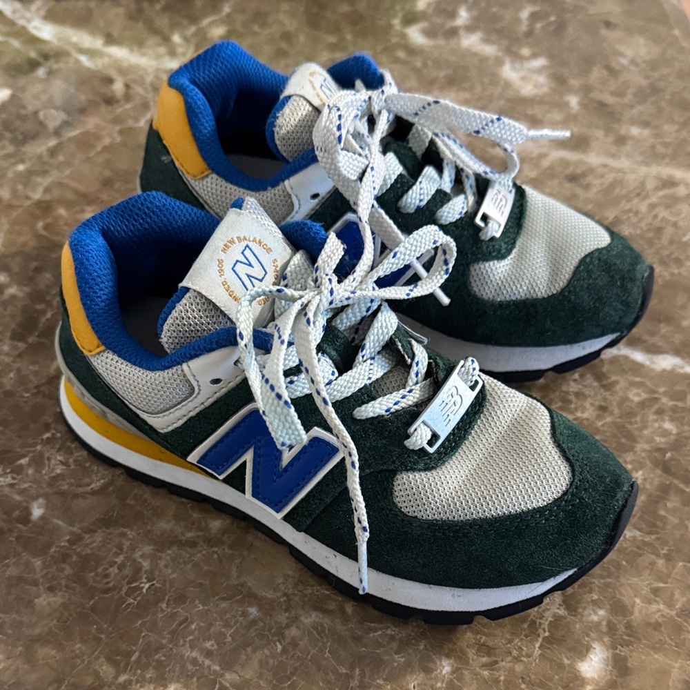 New Balance Kids' Sneakers in Green, Blue, and Yellow